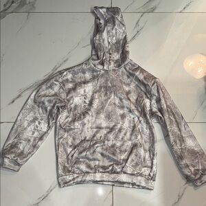 Gray Tie-Dye Hoodie